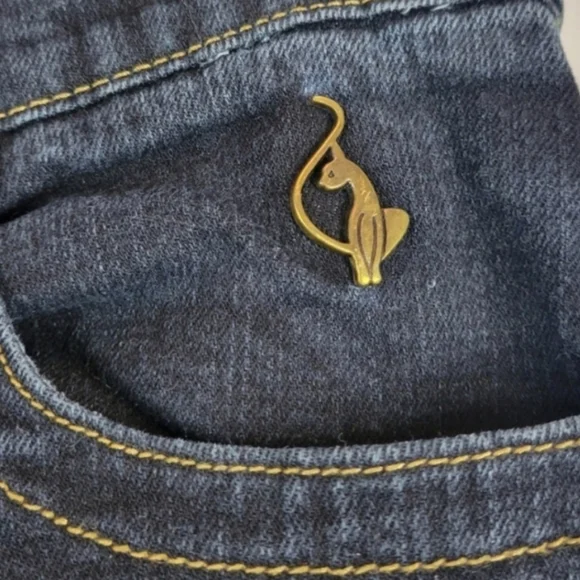 BABY PHAT Vintage Wide Leg Flare Blue Jeans Juniors Size 3 - Picture 7 of 9